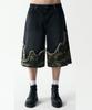 Aejyuttingkeumamaindeu Wave Camo Denim Bermuda Pants