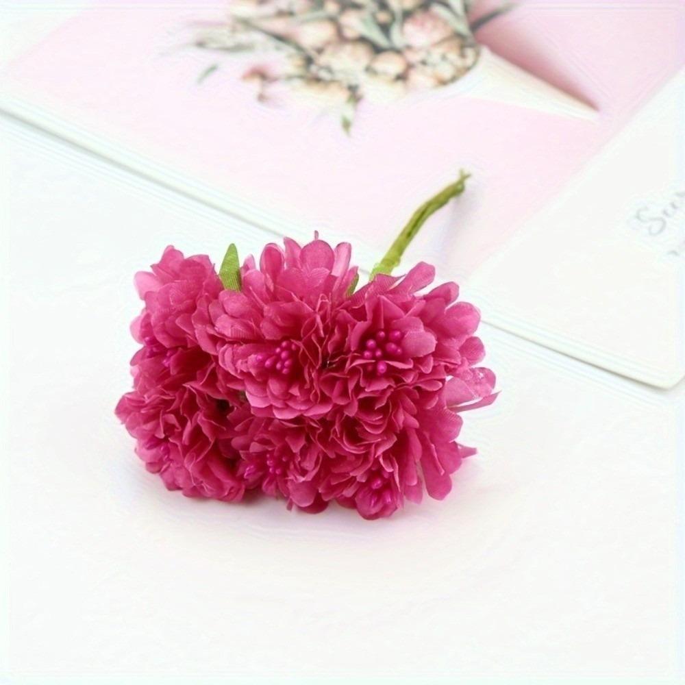 6 Heads Hydrangea Bouquet Small Bundle Artificial Flowers Creative Simulation Flowers Gift Bouquet
