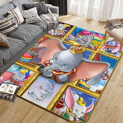 1pc Disney Cartoon Characters Pattern Carpet Area Rug Non-slip Carpet Hand Washable Floor Mat Suitable For Living Room Bedroom Home Decor