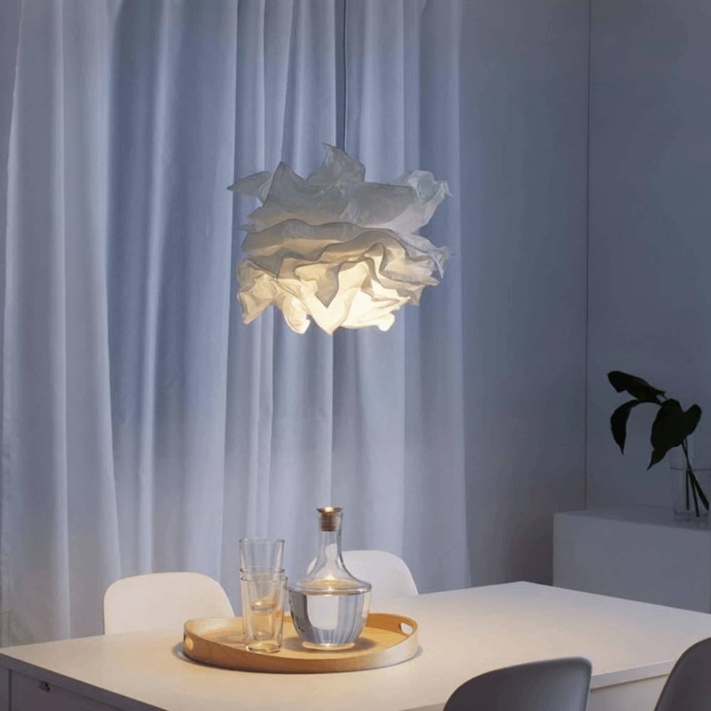 Natural Light Paper Lampshade Paper-based Simple Lampshade Art DIY Cloud Lampshade Hallway