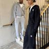 Tuta Jogger con Felpa con Cappuccio e Zip Oversize Unisex Streetwear Casual Abbigliamento Sportivo Uomo Donna