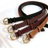 Women's Velvet Retro Fashion Leather Belt for High-End Jeans and Dresses