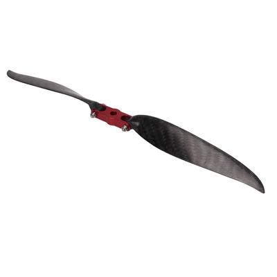 RC Carbon Fiber Folding Propeller 305mm Long High Torsional Stiffness Thin Blade Aluminum Alloy for Fixed Wing