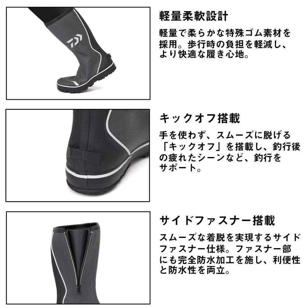 DAIWA Fishing Boots Gray LL NB-3106W (Wide)