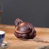 Handmade Yixing Zisha Dragon Turtle Tea Pet Sculpture for Tea Ceremony