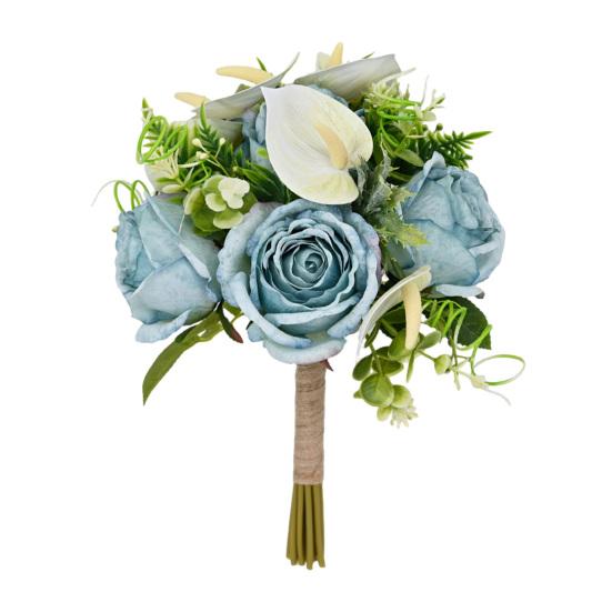 Artificial Rose Bouquet Simulated Fabric Not Wither Blooms All Year No Watering Needed Simulation Flower for Home Table Decorations