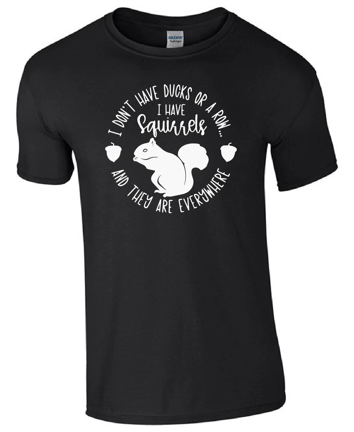 I Have Squirrels Funny Gift Kids/Adults Top T-shirt XL