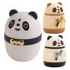 Niedlicher Panda Zahnstocherhalter Automatischer Pop-Up Zahnstocherspender Cartoon Panda Form Zahnstocher Aufbewahrungsbox für Küchen Tischzubehör