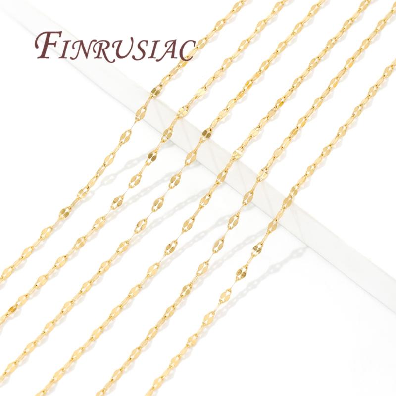 Stainless Steel Chain For Necklace Gold Adjustable Chains With Lobster Clasp For Jewelry Making Supplies DIY Accessories