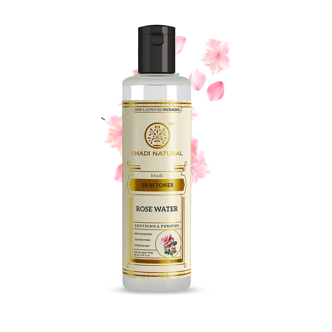 

Khadi Natural Rose Water Herbal Skin Toner 210ml