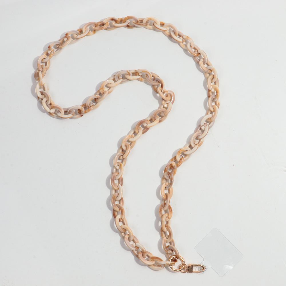 120cm Anti-Lost Colorful Acrylic Phone Chains for Women Portable Rope Neck Strap Cell Phone Chain Accessories Gifts Outdoor