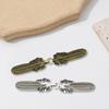 Antique Cardigan Button Pin Feathered Alloy Cardigan Clip Button Sweater Fasteners Button Clip for Fashion Enthusiasts
