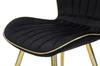 Paris Chair Space Black Gold Set 2 Pz Cm 46X58X77