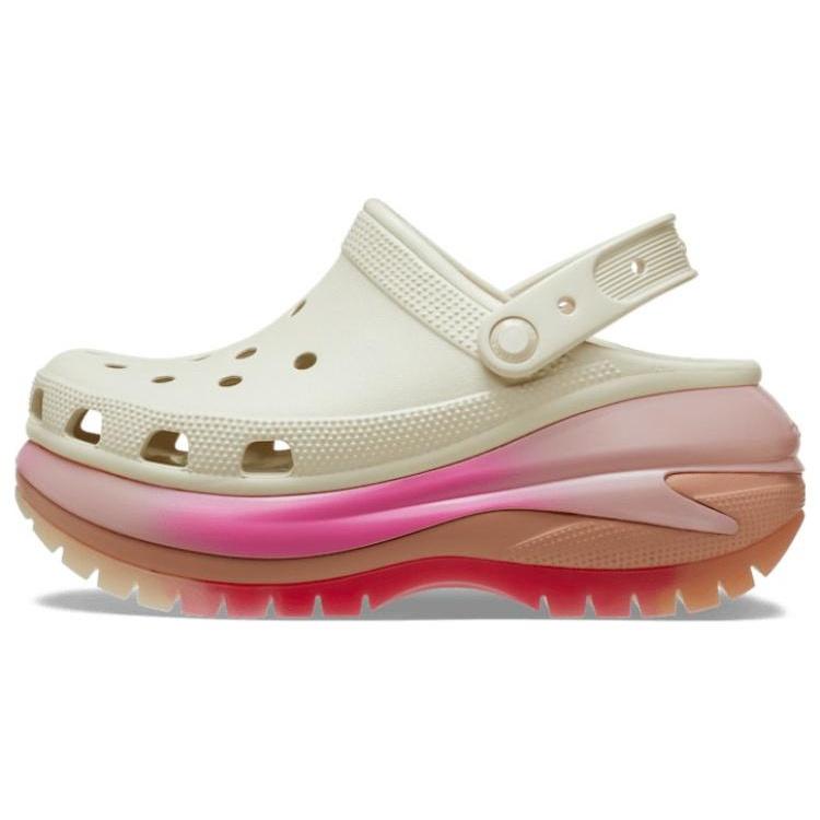 Crocs Mega Crush Color Dip Clog White Pink Men s 208988-2Y3 EU 34-35