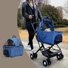 Athvcht Pet Separate with Rotating Front Dog Easy To Assemble Easy To Store Dog Large Heavy Load For Small Medium Convenient for Going Walking Cart,