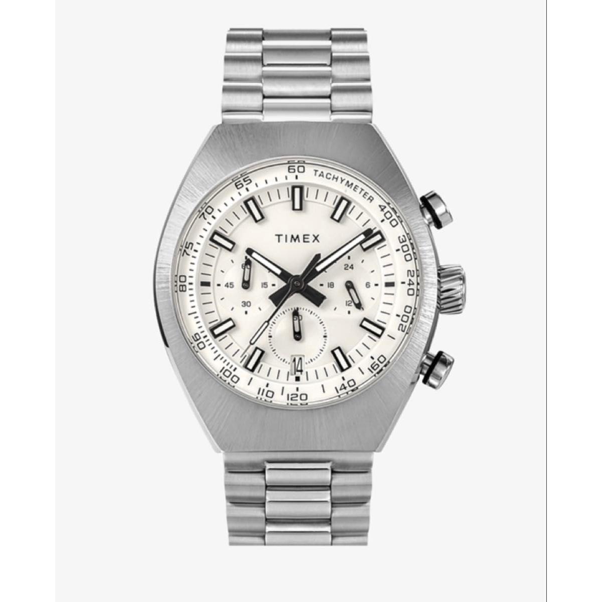 TIMEX Legacy Tonneau Chronograph Silver tx-tw2w22200