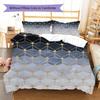 Geometric Marble Pattern Bedding Quilt Set Quilt Cover Pillowcase Home Decoration Gift (1 * duvet cover + 2 * pillowcase, without core)