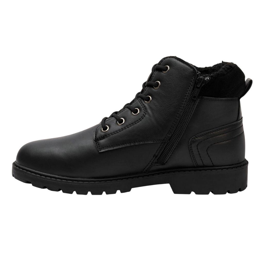 Nicholas Deakins Mens Faux Fur Lined Ankle Boots