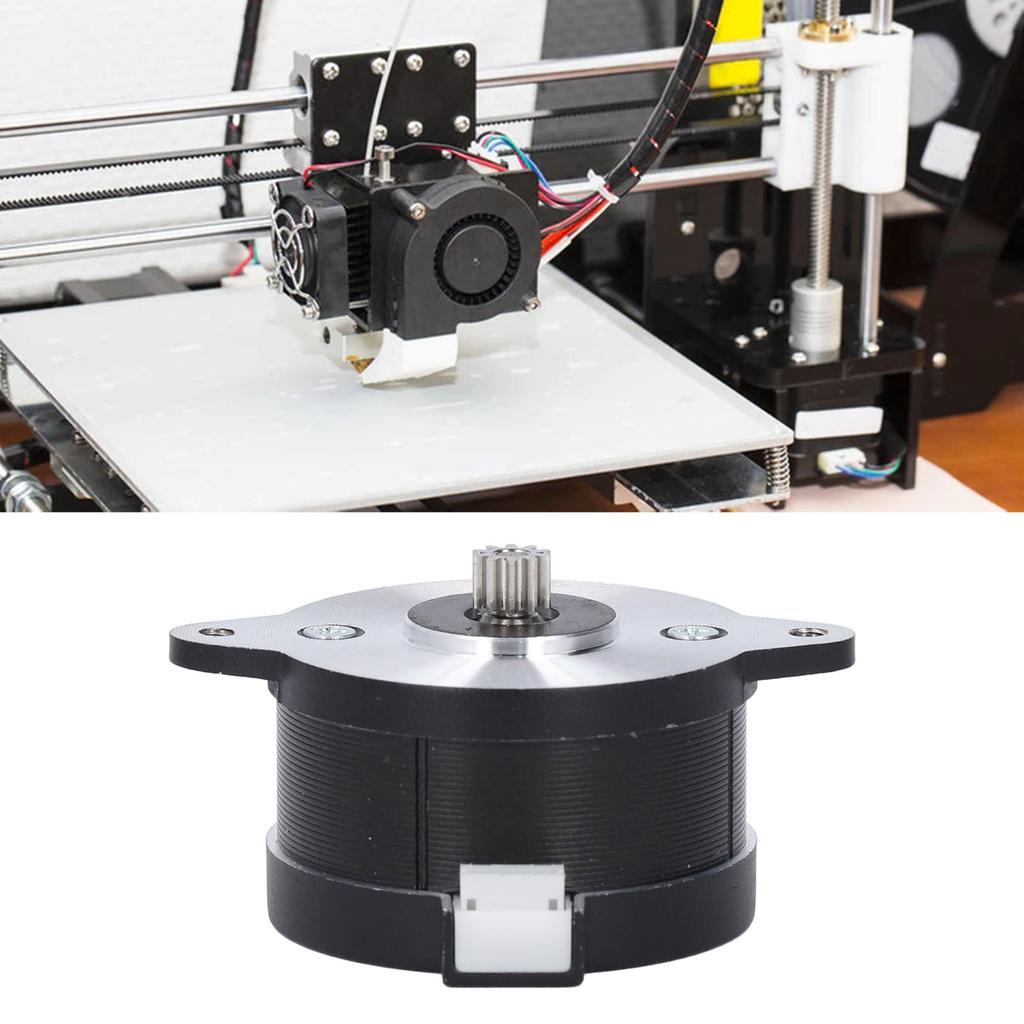 36mm Stepper Motor 10T Gear 1.8° 2 Phase Round 3D Printer Extruder Motor for Ender 3V2 PRO for CR10