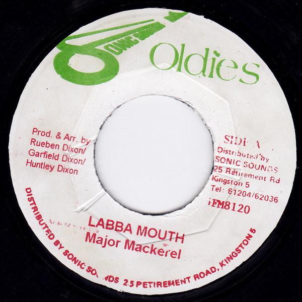 

7inch Record MAJOR MACKEREL Labba Mouth 5FM8120 Sonic Sounds O Jamaica Reggae Ska Dub Used
