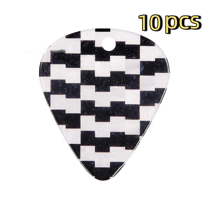 Non-slip Comfort Grip Guitar Picks 1Pcs Celluloid Art Pattern for Electric Guitar Practice Live Stage Use