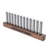LED Music Spectrum Display Home Audio Analyzer High Sensitivity Music Rhythm Light Bar with 12 Light Tubes Adjustable
