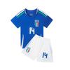 24-25 Italian Big L Home No. 14 National Team Football Suit Children's Suit Size 14-30 Size