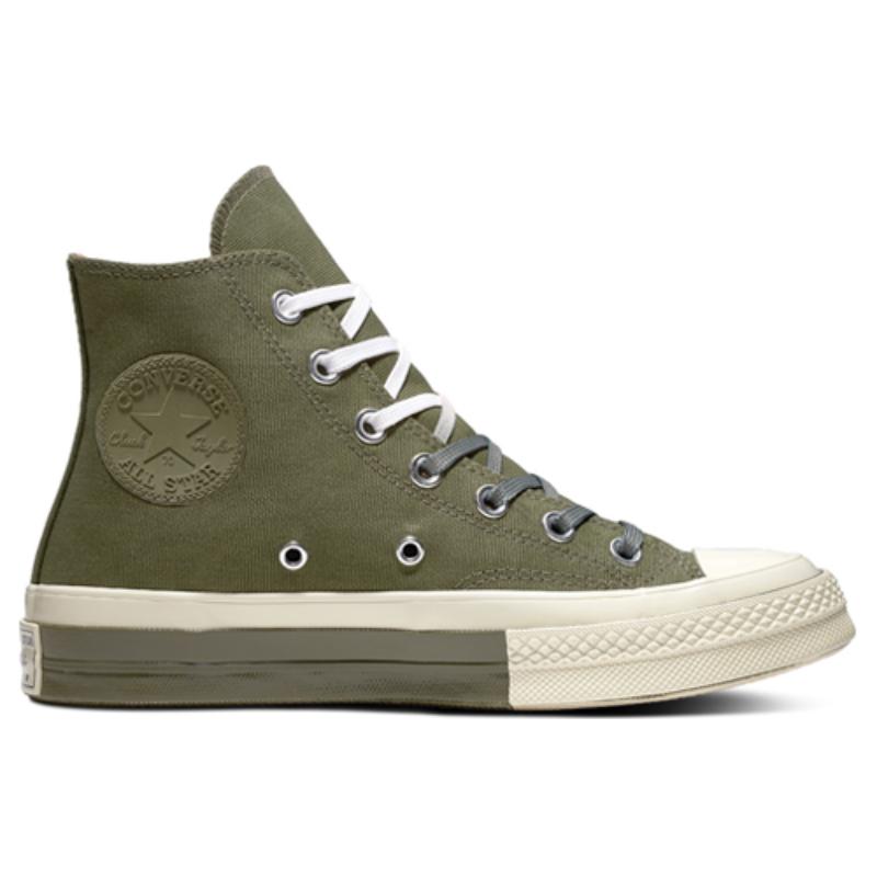 Converse 1970s Hi Round-toe Lace-up High-Top Espadrilles Unisex Army Green