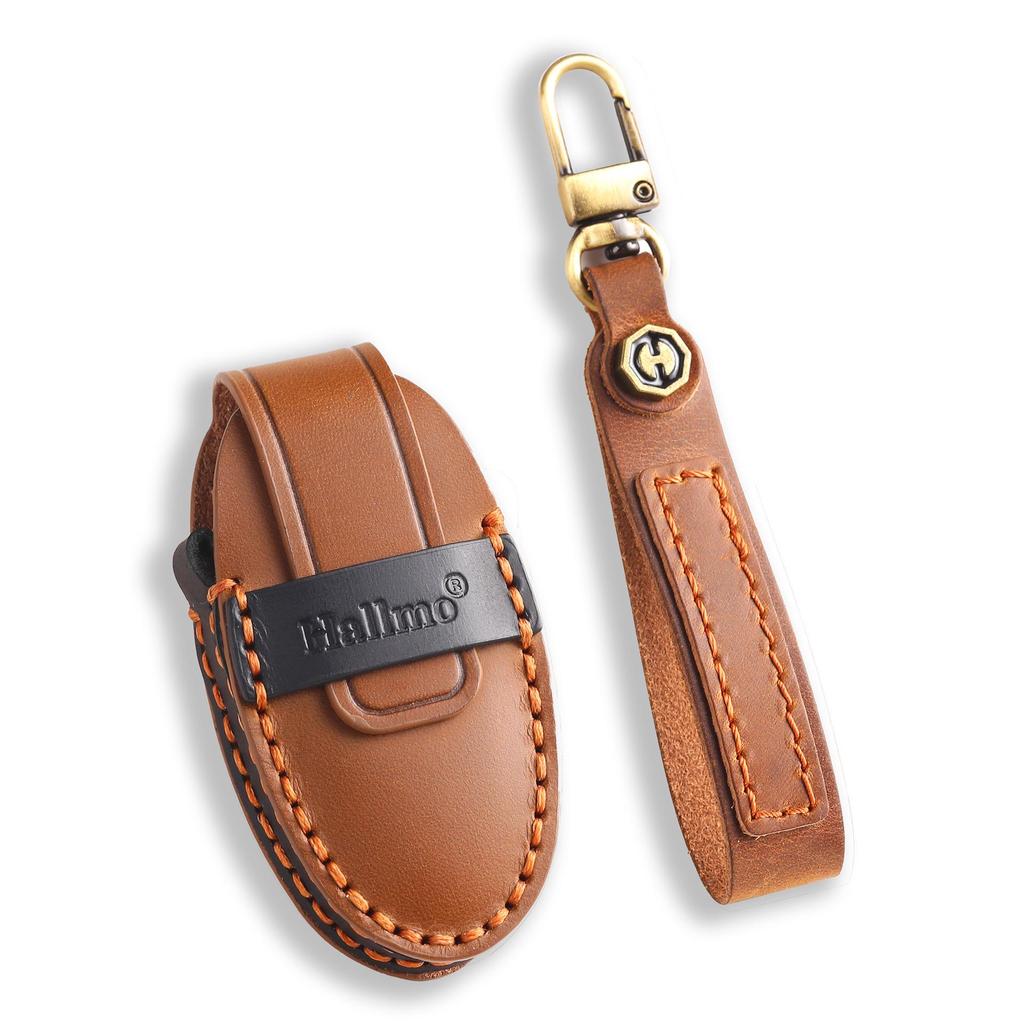 Kožené pouzdro na klíče pro Nissan Teana, Qashqai a Kicks - ochranný kryt z hovězí kůže