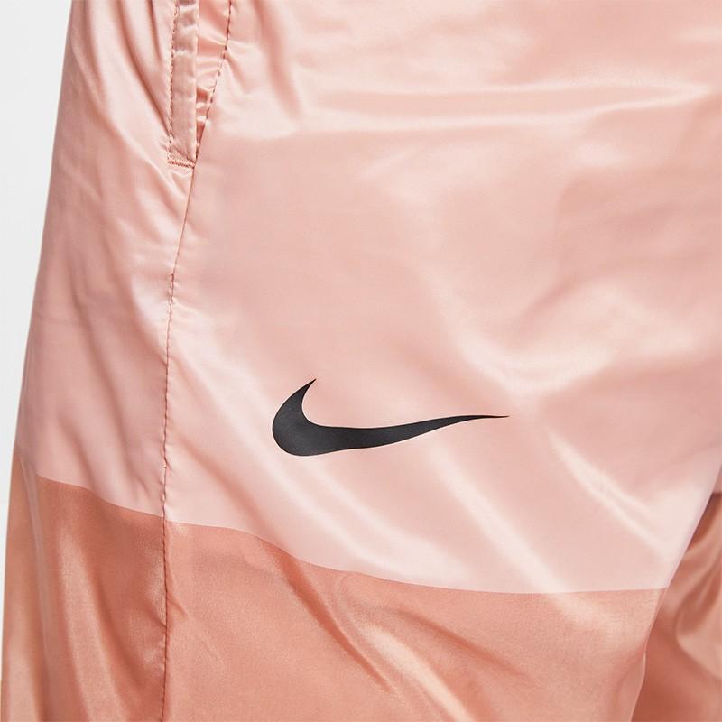 Nike Printed Brand Logo Elastic Cuff Retro Color Block Casual Pants Spring Women Bottoms Pink AV4269-605