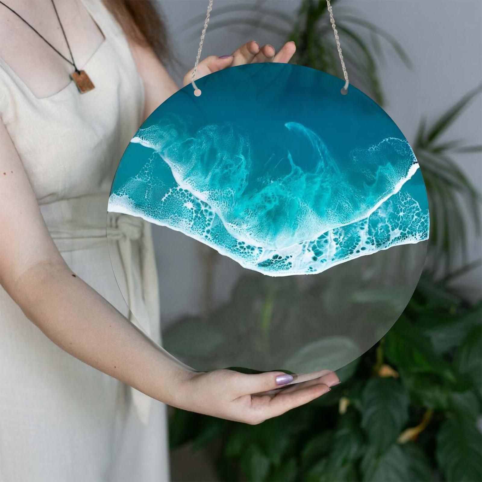 

Настенный подвесной пляжный декор и аксессуары для ванной комнаты с океанской волной, вывеска в пляжной тематике E