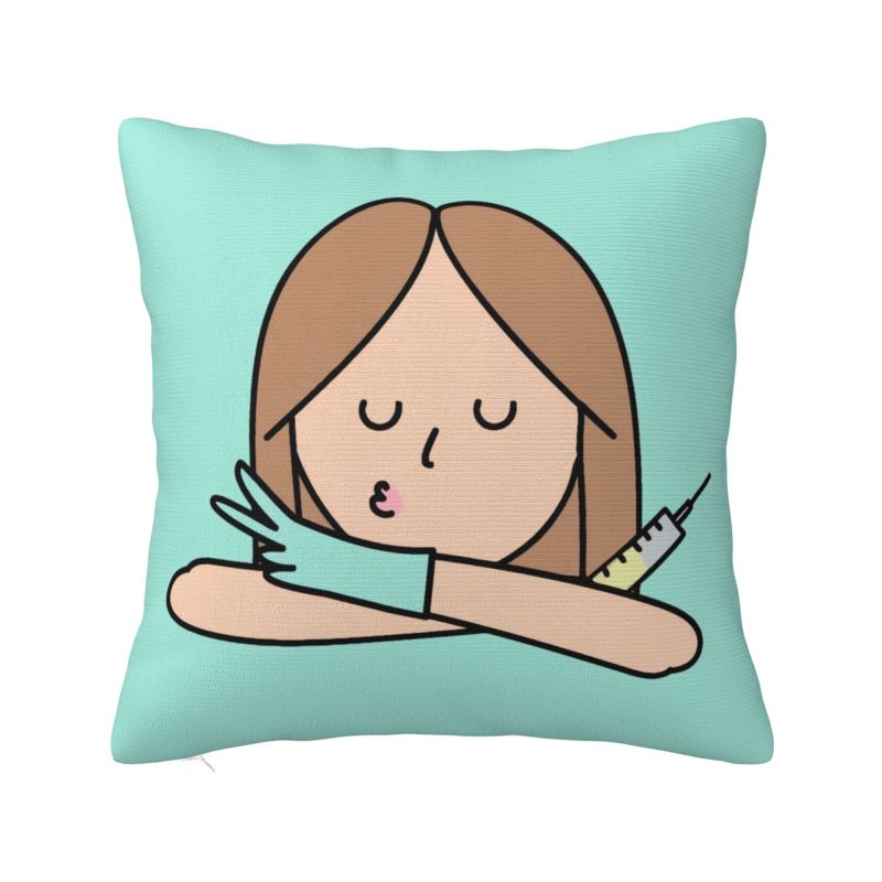 Enfermera En Apuros Doctor Nurse Medical Throw Pillow Case Bedroom Decoration Sofa Cushion Cover Polyester Soft Pillowcase