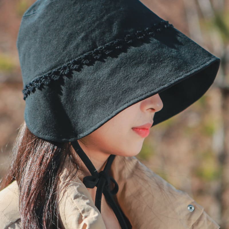 

meminn хлопковый чепчик Дафна 2 цвета 01_Daphne (BK)