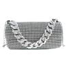 Spring and summer small bags women's bags 2025 new trend personalized colored diamond pillow bag chain shoulder bag personalized messenger bag