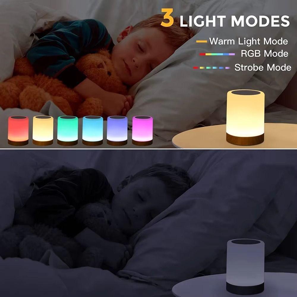 Timer Dimmable Desk Lamp USB Rechargeable Portable Bedside Light  Bedroom Decor
