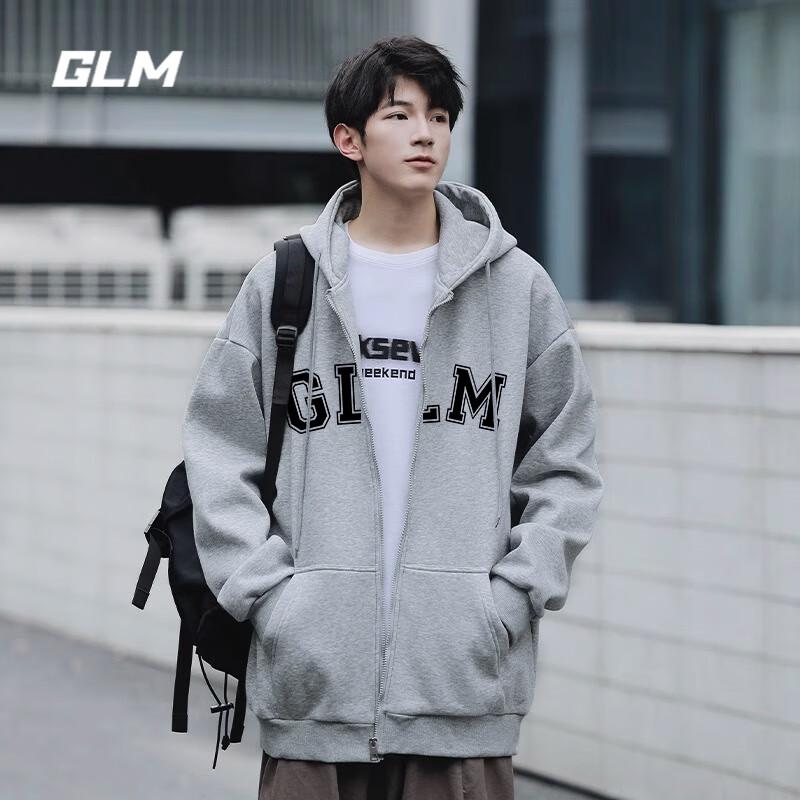 

GLM Men s Hooded Zipper Sweatshirt Jacket M