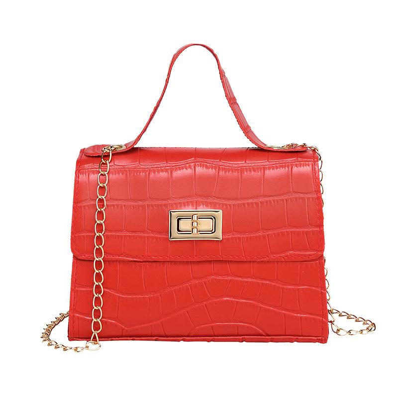 Women's bag, crocodile pattern lock, portable platinum bag, summer and autumn new product, crossbody shoulder mobile phone bag.