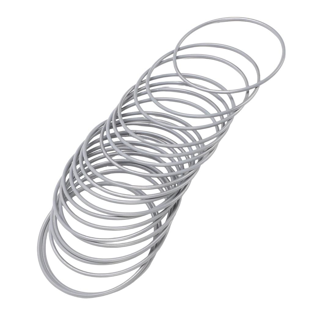 20 Pezzi Anelli Metallici da 4 Pollici Catcher dei Sogni Anelli per Macramè Cerchio Floreale per Ghirlande Progetti di Decorazione per la Casa Argento