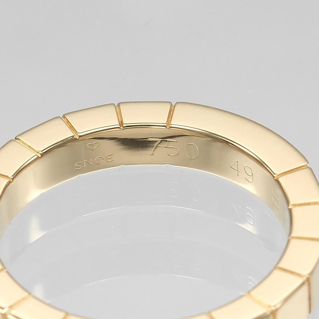 Cartier Lanieres Ring K18 Pink Gold #4.9(US Size) 5.58g Women Used