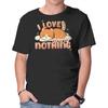 Unisex Crew Neck T-Shirt I Love Doing Nothing Graphic Short Sleeve Casual Tee