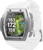 Shot Navi Crest X GPS Golf Navigation Golf Elevation Fairway Green Compatible with Overseas Courses (White Silver) System, Rangefinder,