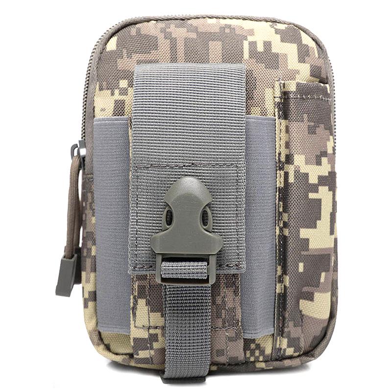 AYPPRO Tactical Camouflage Waist Bag Mobile Phone Saddlebag for Hiking Riding Camp Convenient Mobile Access