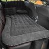 Multifunkční nafukovací cestovní matrace 2-v-1 PVC semišový měkký polštář na spaní pro auto SUV