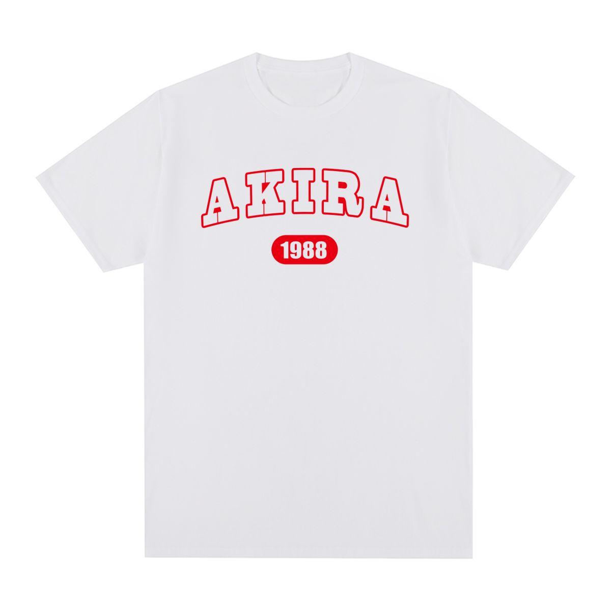 

AKIRA 1988 Винтажная Футболка Японское Аниме Харадзюку Хип-Хоп Смешная Хлопковая Мужская Футболка Новая Футболка Женские Топы S
