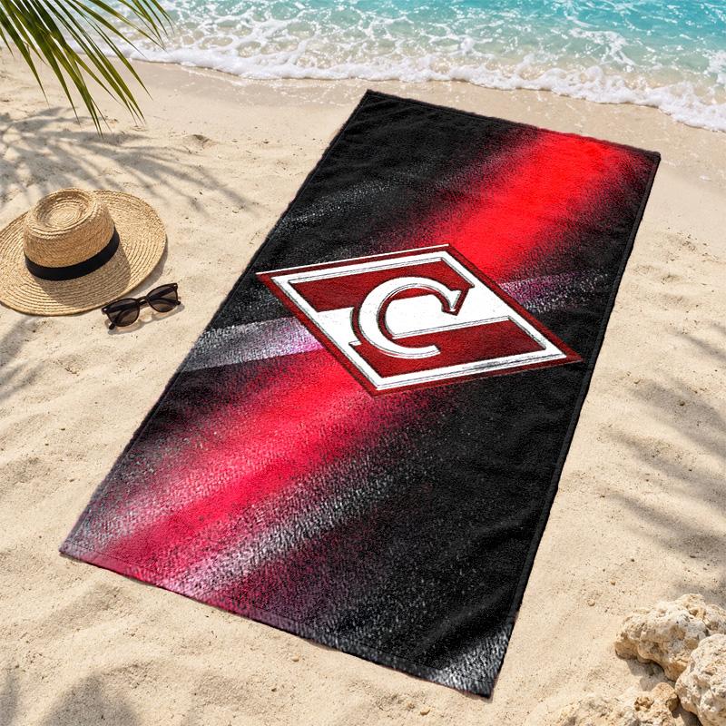 FC Spartak Moscow Microfiber Beach Towel Quick Dry Sand Free Lightweight Beach Towels for Travel Swimming Camping