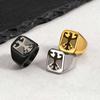 German Federal Eagle Signet Ring for Men,Stainless Steel Square Statement Ring,National Symbol Jewelry