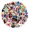 50 Japanese Anime Style Stickers Mixed Suitcase Flat Car Stickers Animation Graffiti Stickers