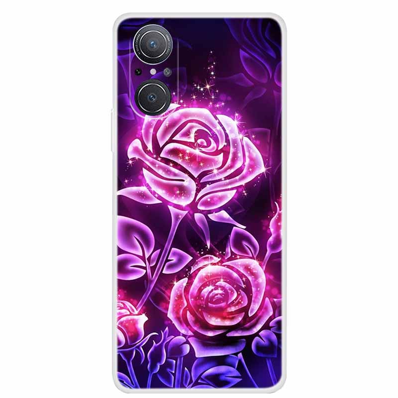 For Huawei nova 9 SE Case Nova9 Clear Soft TPU Silicone Cats Back Cover for Huawei Nova 9SE Case Nova9SE Funda Shockproof Coque