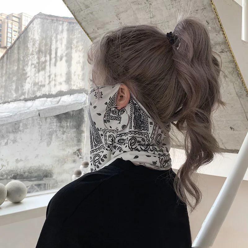 Fashion Punk Sunscreen Mask for Men Women Summer Face Neck UV Protection Ear Scarf Hip Hop Outdoor Sports Cycling Bandana Scarfs.
