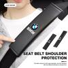 1/2Pcs Leather Car Seat Belt Shoulder Protector Seat Belt Cover For E46 E90 E60 F10 E39 F30 E36 E87 E90 E30 E53 F31 E92